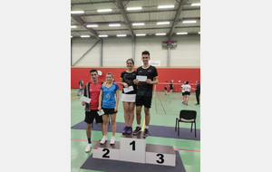 Héléa et Teddy - vainqueurs en DM série 1 au tournoi d'Eaubonne les 16/17 octobre 2021