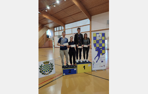 Bastien et Mélanie - finalistes en DM série Top C au tournoi de Dreux les 23/4 octobre 2021