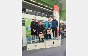 Mélanie et Raphaël - finalistes en DM R6/D7 au tournoi de la Flèche les 22/23 janvier 2022