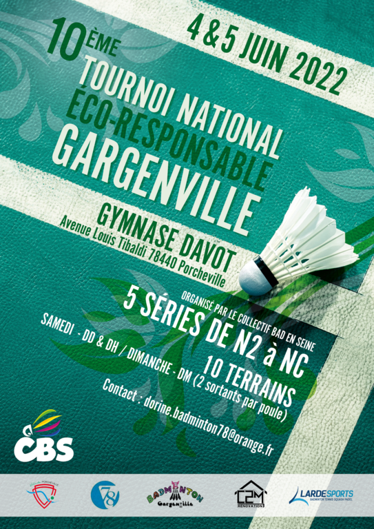 10ème Tournoi National Eco-responsable de Gargenville